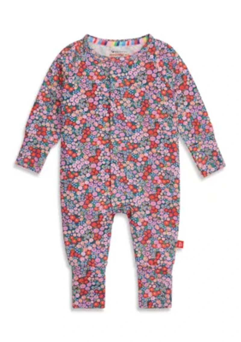 Baby Girls Gilded Lily Magnetic Footie Pajama