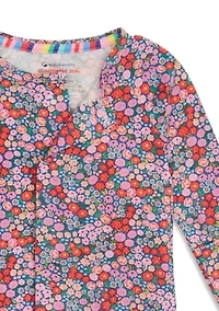 Baby Girls Gilded Lily Magnetic Footie Pajama