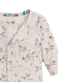 Baby Girls Born to Run Coverall