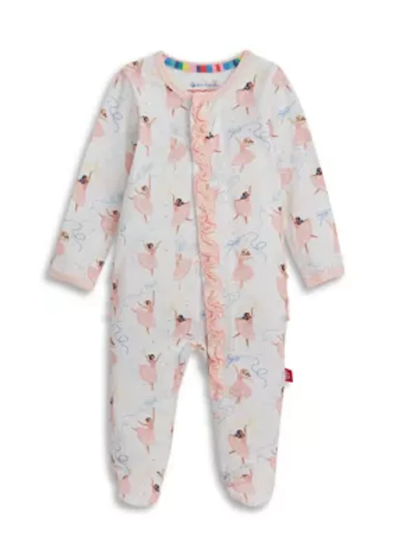 Baby Girls Pretty Pliés Footie Pajamas