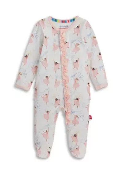 Baby Girls Pretty Pliés Footie Pajamas