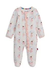 Baby Girls Pretty Pliés Footie Pajamas