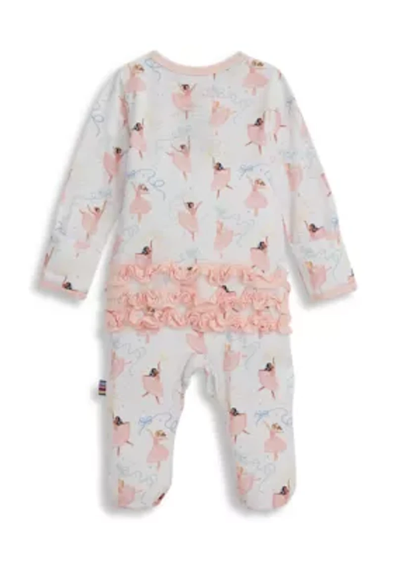 Baby Girls Pretty Pliés Footie Pajamas