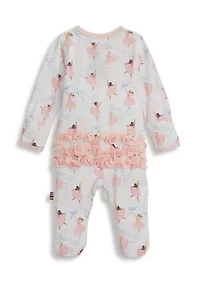 Baby Girls Pretty Pliés Footie Pajamas
