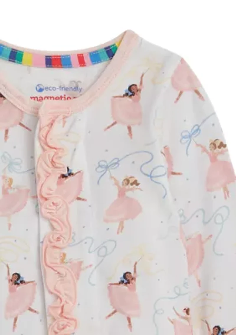Baby Girls Pretty Pliés Footie Pajamas