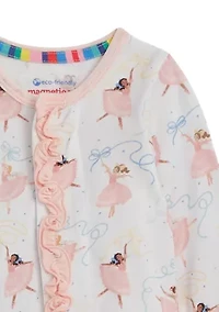 Baby Girls Pretty Pliés Footie Pajamas