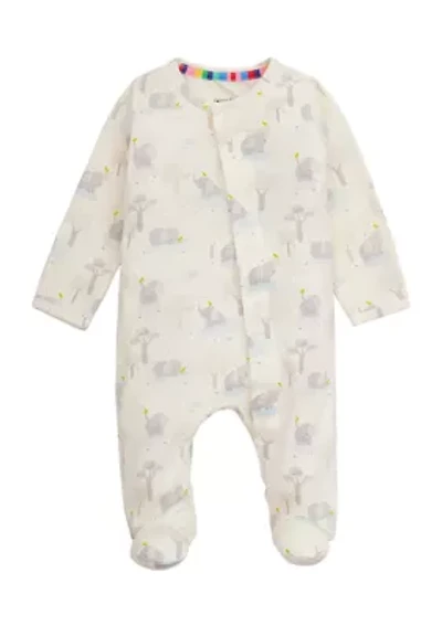 Baby Big Love Printed Footie Pajamas