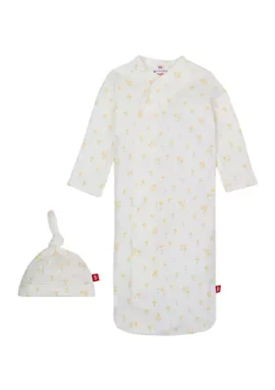 Baby Girls Evangeline Printed Nightgown Set