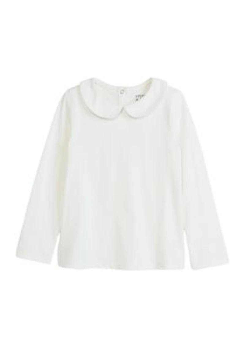 Toddler Girls Chambray Overalls Set