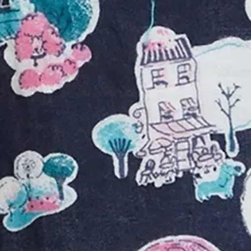 Toddler Girls Printed Ruffle Dress