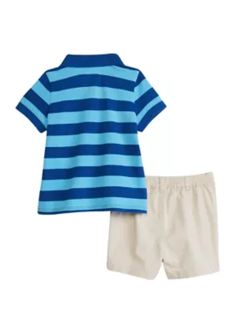 Boys 4-7 Polo Shirt and Shorts Set