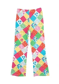 Toddler Girls Patchwork Printed Leggings