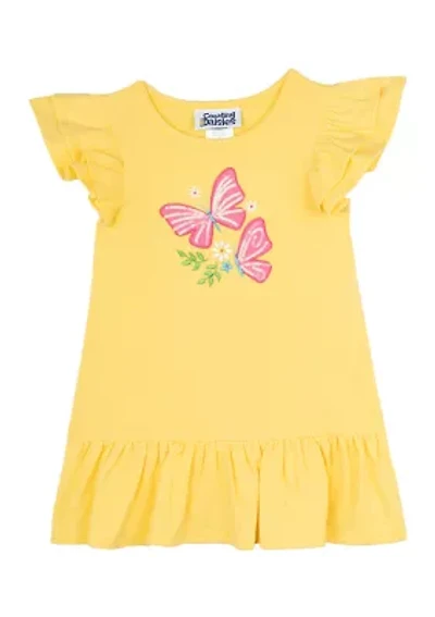 Toddler Girls Flutter Sleeve Butterfly Dress
