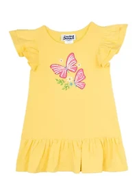 Toddler Girls Flutter Sleeve Butterfly Dress