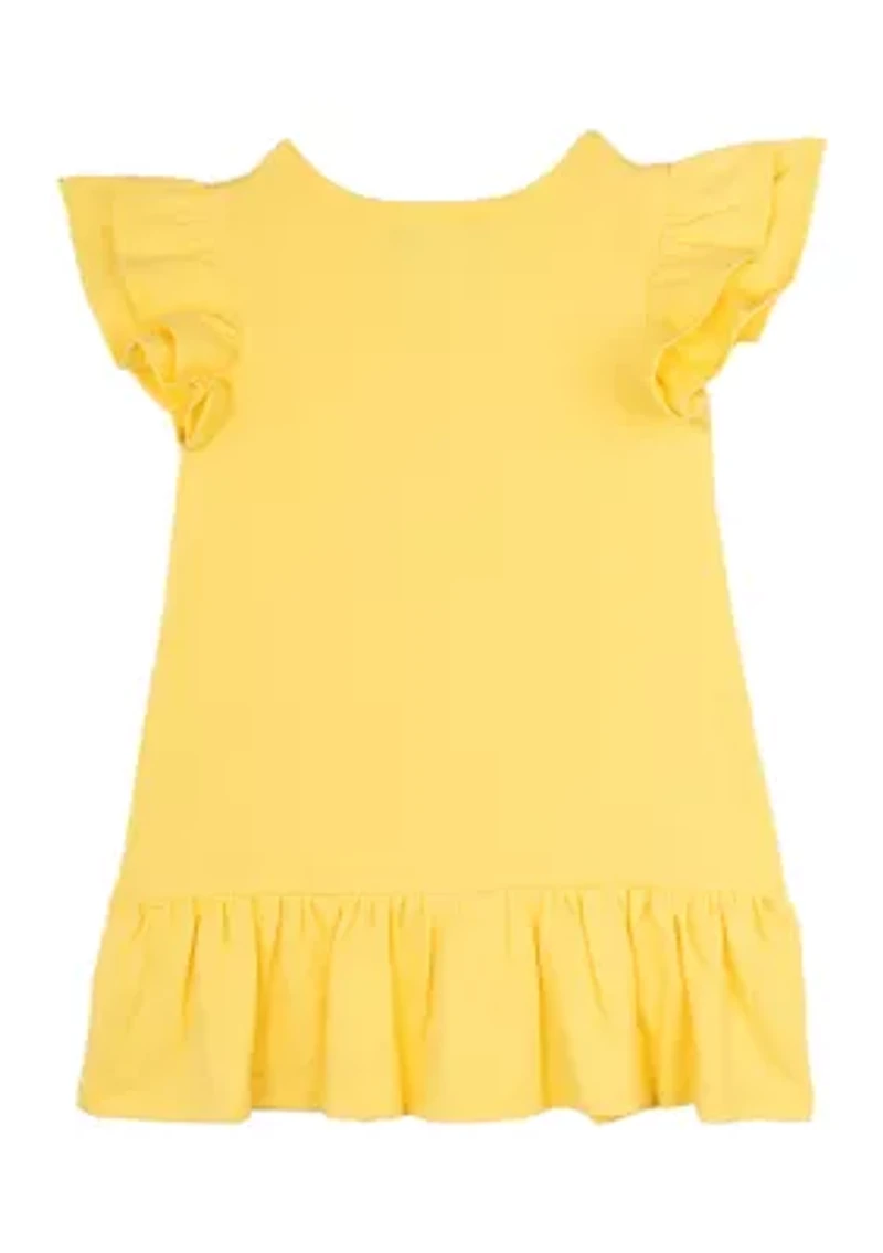Toddler Girls Flutter Sleeve Butterfly Dress