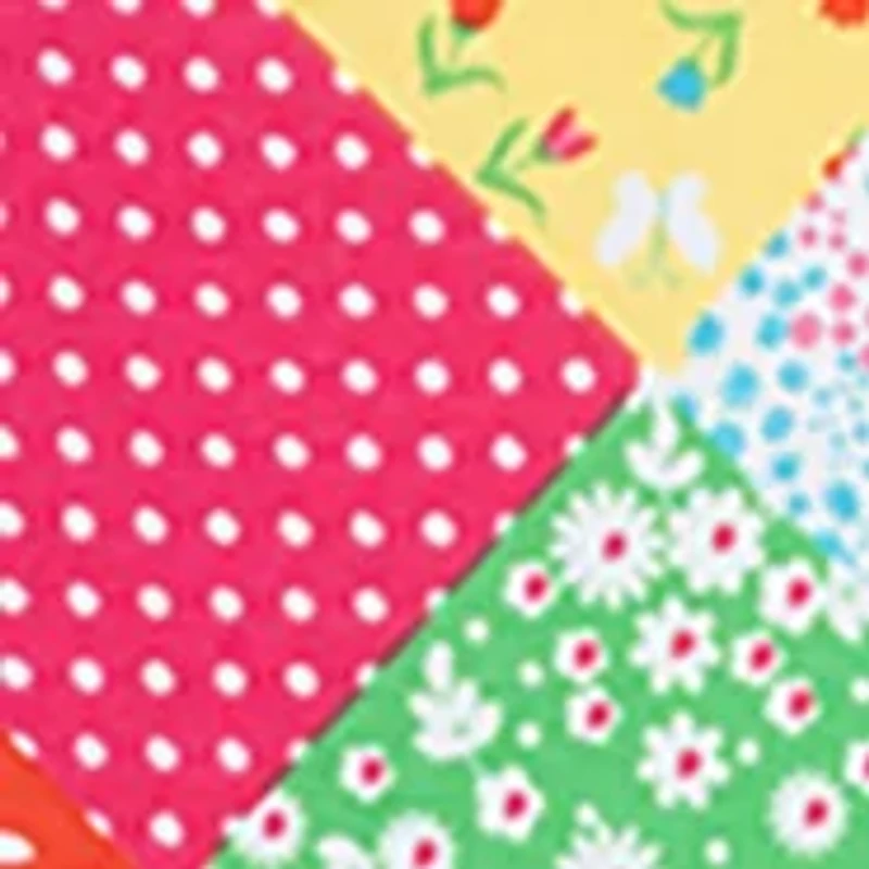 Toddler Girls Puff Sleeve Patchwork Dress