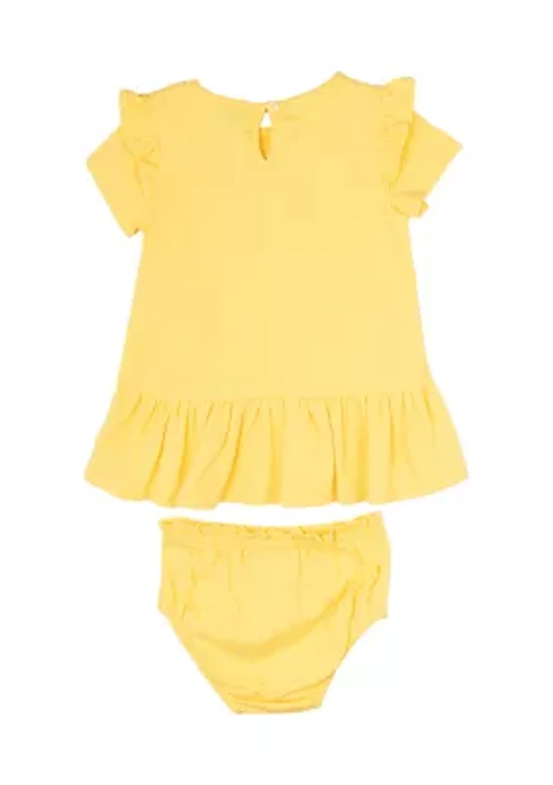 Baby Girls Butterfly Dress and Bloomer