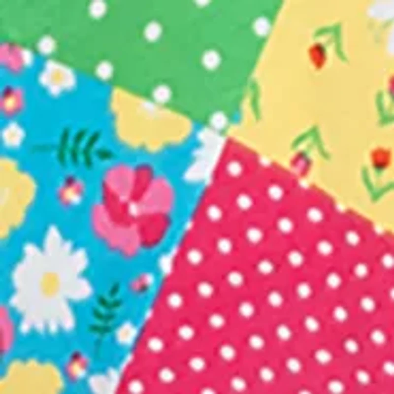 Baby Girls Puff Sleeve Patchwork Dress and Bloomer