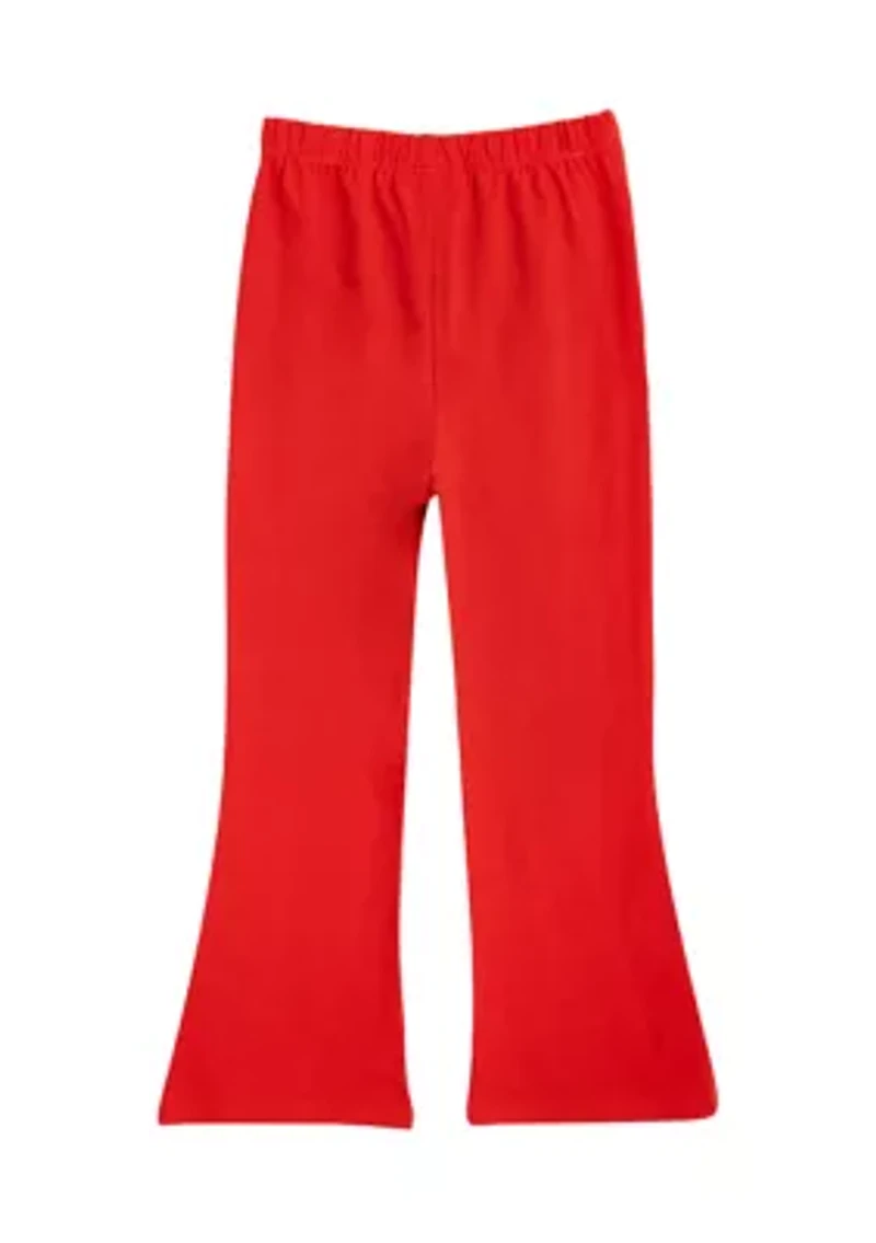 Toddler Girls Solid Flare Leggings