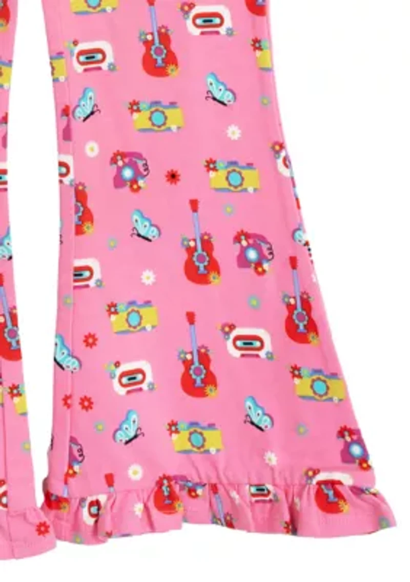 Toddler Girls Printed Flare Leggings
