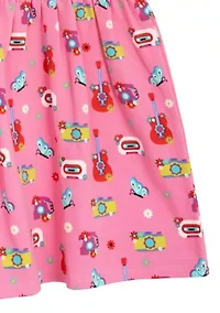 Toddler Girls Printed Tiered Dress