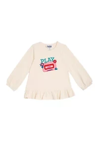 Toddler Girls Long Sleeve Play Tape Top