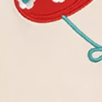Toddler Girls Cowboy Hat Appliqué Top