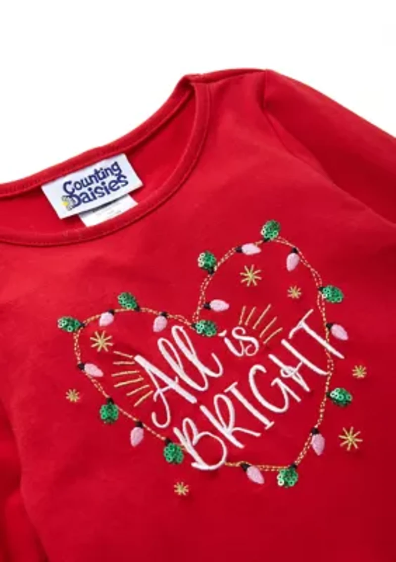 Toddler Girls Solid Ruffle Top