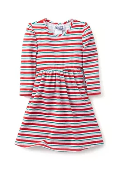 Toddler Girls Stripe Printed Dress