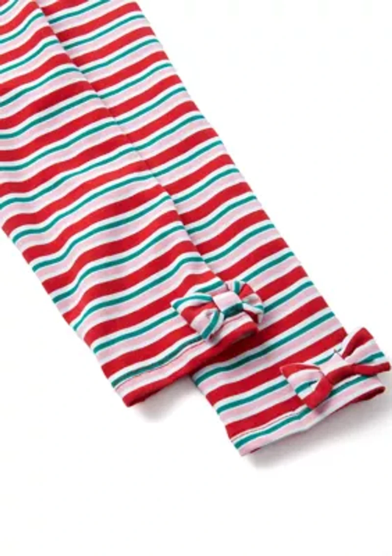 Toddler Girls Stripe Printed Leggings