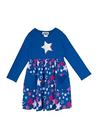 Toddler Girls Star Printed Dress