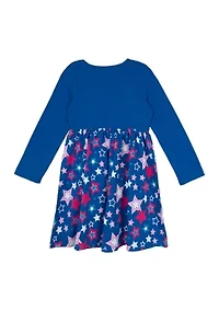 Toddler Girls Star Printed Dress
