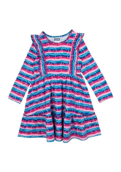 Toddler Girls Smiley Printed Dress