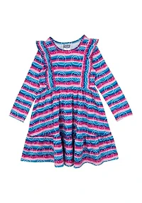 Toddler Girls Smiley Printed Dress