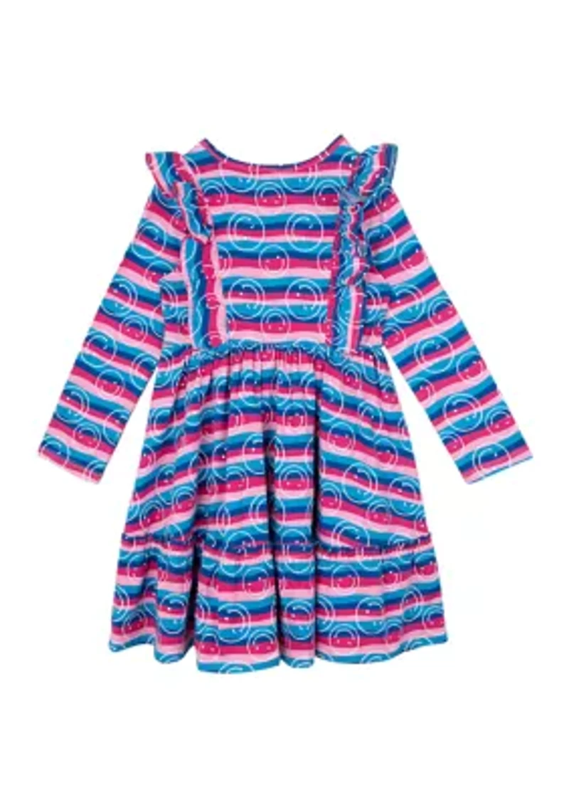 Toddler Girls Smiley Printed Dress