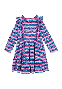 Toddler Girls Smiley Printed Dress