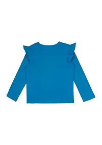 Toddler Girls Star Appliqué Top