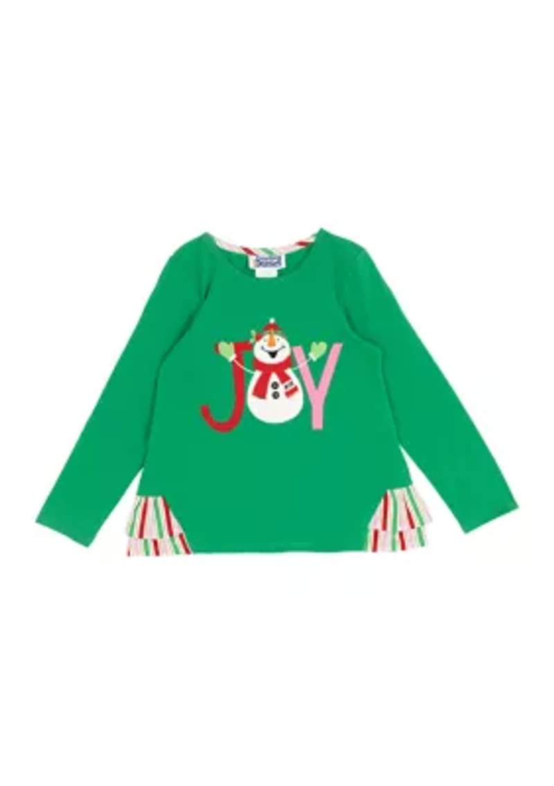 Toddler Girls Long Sleeve Joy Graphic T-Shirt