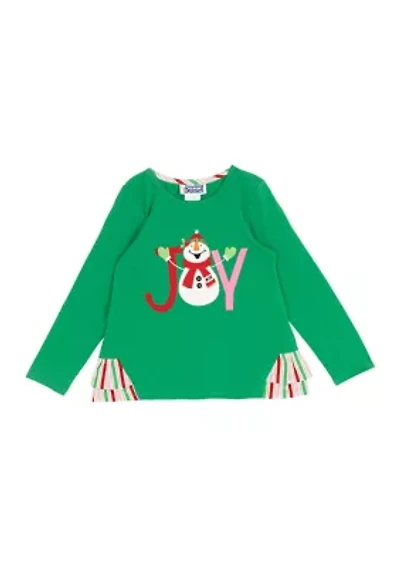 Toddler Girls Long Sleeve Joy Graphic T-Shirt