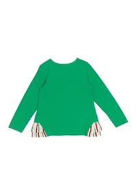 Toddler Girls Long Sleeve Joy Graphic T-Shirt