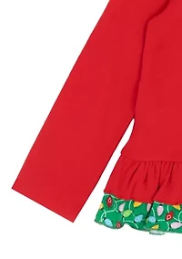 Toddler Girls Long Sleeve Tree Graphic T-Shirt