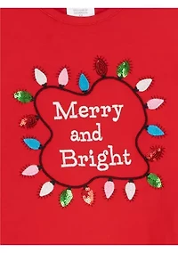 Toddler Girls Merry and Bright Top
