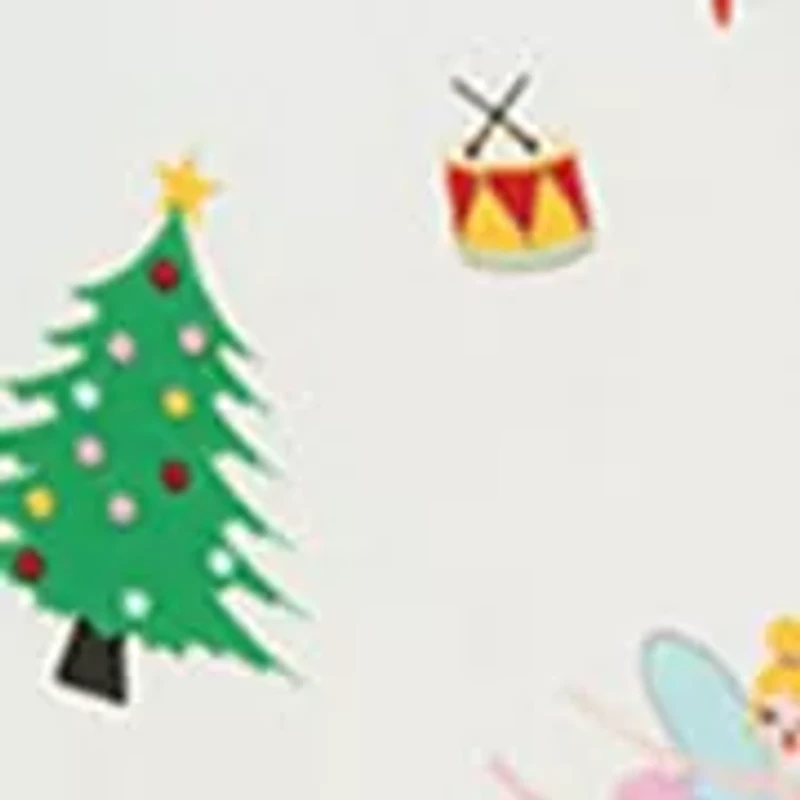 Toddler Girls Long Sleeve Nutcracker Print Dress