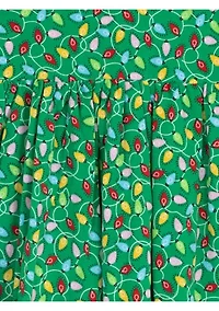 Toddler Girls Long Sleeve Tree Lights Dress