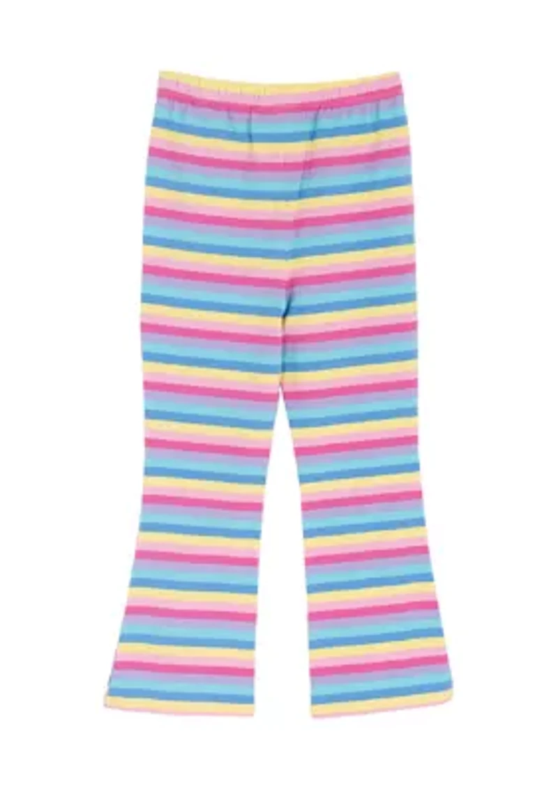 Toddler Girls Printed Striped Leggings