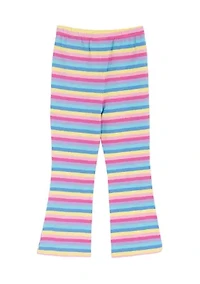 Toddler Girls Printed Striped Leggings