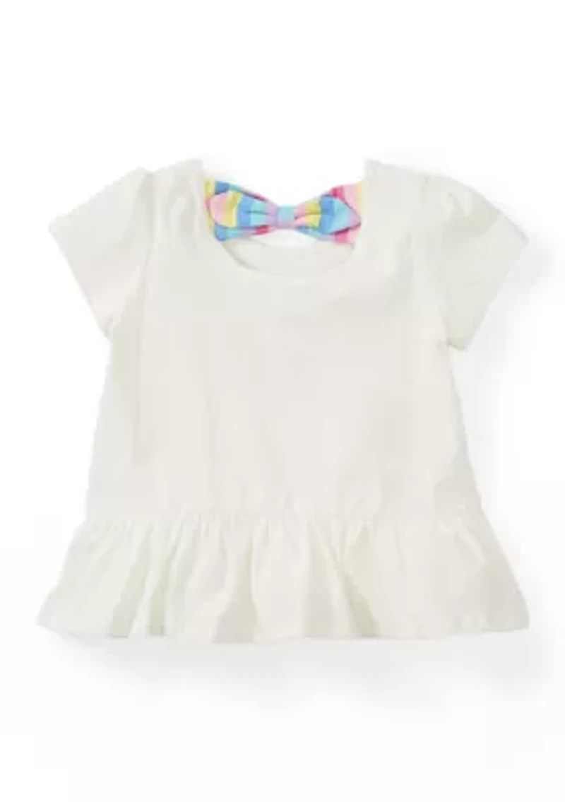 Toddler Girls Knit Poodle Top