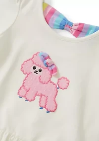 Toddler Girls Knit Poodle Top