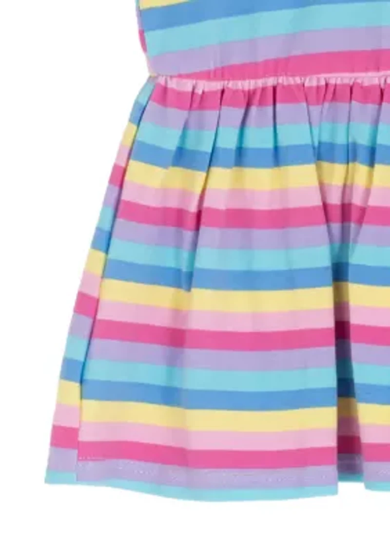 Toddler Girls Short Sleeve Knit T-Shirt