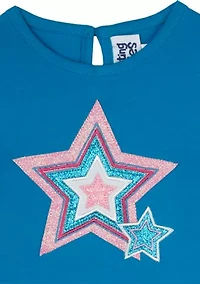Baby Girls Star Appliqué Top and Leggings Set